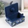 Casket for needlework "Field flowers on blue" 18x12x9.5 cm