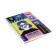 Note book A6, 80 sheets in a cage on the crest of Crazy Neon, covered Cardboard, OFSET block 60 g/m2, mix