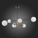 Ceiling EVOLUCE lamp. Sle220103-06. Arcola. 6x5 watts, G9, 4000k, 98x98x58 cm, black color, bronze