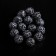 Busina "Shambhala" 10 mm (set of 15 pcs.), Black color