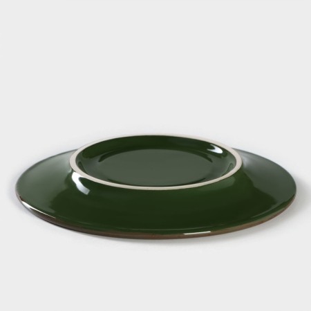 Smak Porcelain Punto Verde, D = 15 cm, green color-2
