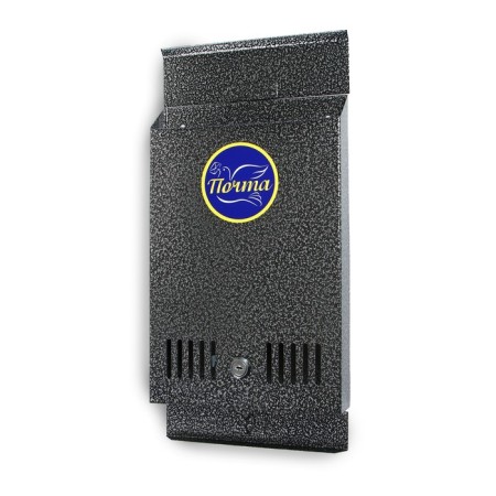Mail box with a lock, vertical, silver-6