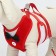 A set with a soft harness and a bow, size l, leash 120 x 1.5 cm, og 35-50 cm, red
