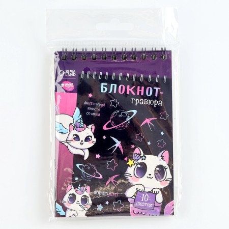 Kitty Unicorn notebook gravel, 10 sheets, Stikhel-5