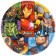 Paper plate "Happy Birthday!", 18 cm, Avengers