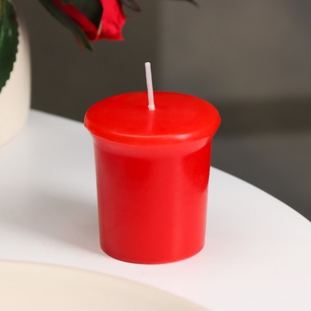 Aromatic candle "Sweet Strawberry", sweet strawberry, 5x4.5 cm-2
