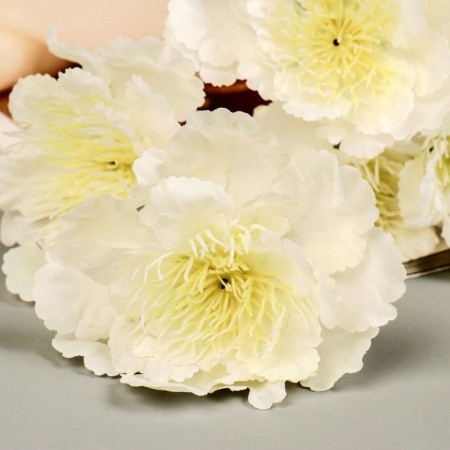 Artificial flowers "Bogonia White" 60 cm, white-1