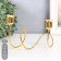 Summary Metal for 2 candles "Unity" d-2-2.3 cm gold 15x7x10 cm