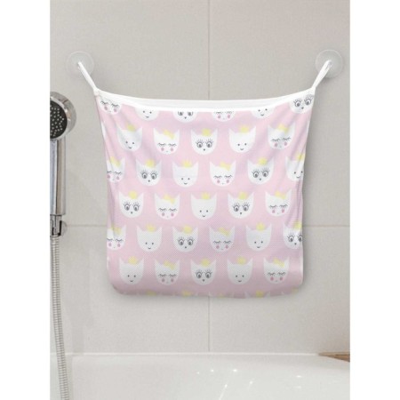 Organizer in a bath on suction cosepers "cat looks", for storing toys and trifles, size 33x39 cm