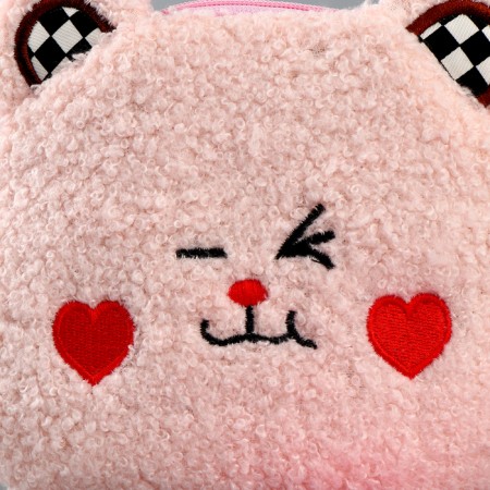 Soft bag "Bear". The color is gently pink-2