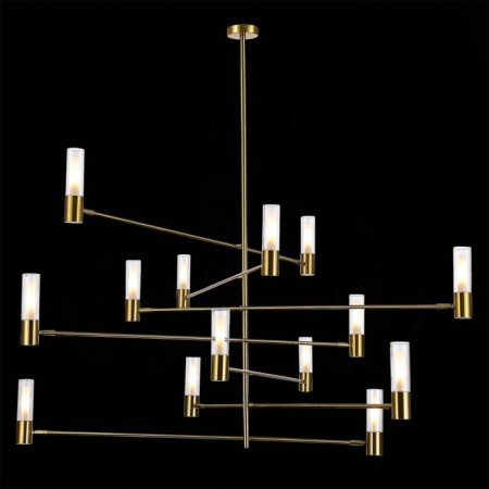 Ceiling Ceiling ST LUCE. SL1239.303.14. Vitra. 14x5 watts, G9, 4000k, 145x145x133 cm, brass color-1