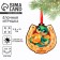 Christmas tree toy New Year's luminous "for good luck", for the New Year, 11.8 x 12 cm