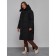 Coat insulated winter female, size 50, black color