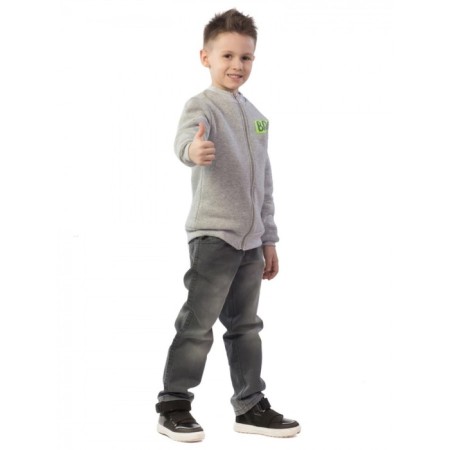 Bombber Children's, height 104 cm, color gray-melange-2