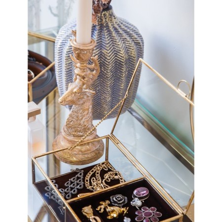 Glass box for jewelry, 20 × 13 × 5 cm-2