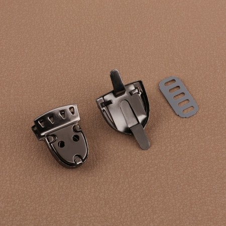 Bag -3 × 2 cm fastener, black nickel color-3
