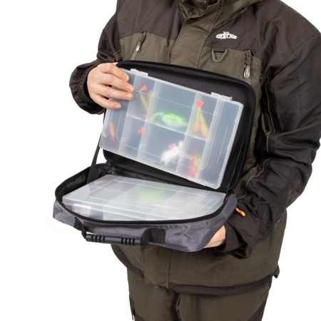 Bag Fisheries Rastype Module Case, 30x22x10 cm, gray color + 2 boxes Luno 20-8