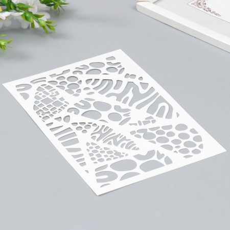 Plastic stencil "Patterns" 24x16 cm-1