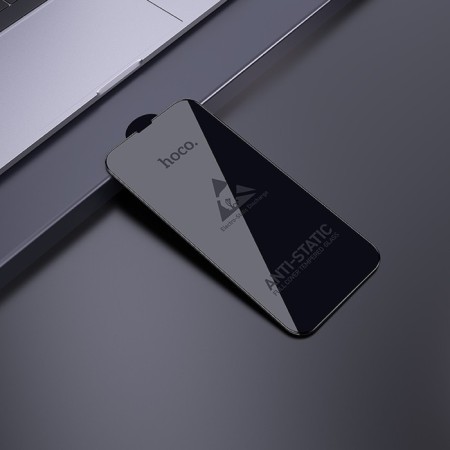 Hoco A27 Protective Glass, for the iPhone 13 Pro Max, anti -prints, anti -scratches, black frame-7