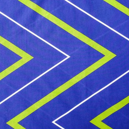 Bed linen Ethel duet "Green-blue zigzag" 143x215- 2 pcs, 240*220, 70x70-2 pcs-4