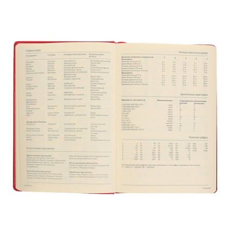 Deliciper of Leduced A5, 160 MEGAPOLIS sheets, hard cover, artificial leather, red-10