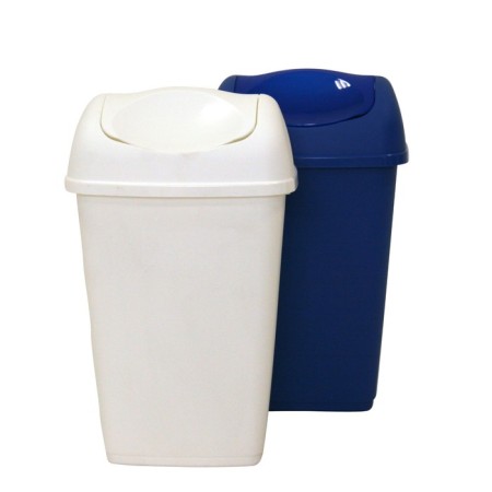 Axentia bucket for garbage 9 liters, rectangular white with a lid swings 23.5x39x18.5 cm
