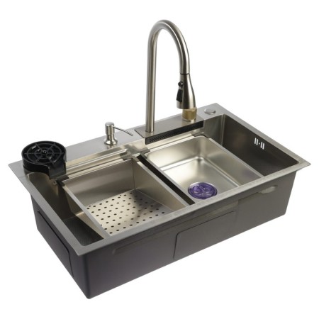 Zein M01, S = 3.0 and 0.7 mm, mixer, basket, cutting board, siphon, satin-17