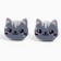 Earrings "cats", 2 x 1.5 cm