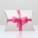 Folding box, pillow, "pink bow" 15 x 11 x 3 cm,