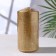 Candle - cylinder "Vintage", 5x10 cm, gold