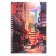 Notebook A5, Bright City, 80 sheets, in a cage on a crest, a solid cover, Soft-Tach lamination, title sheet, internal block 70