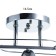 Aquil chandelier 3he27 40W chrome 45x15x22 cm Bayerlux