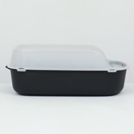 Toilet with side, 50x35x18 cm, black-4
