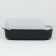 Toilet with side, 50x35x18 cm, black