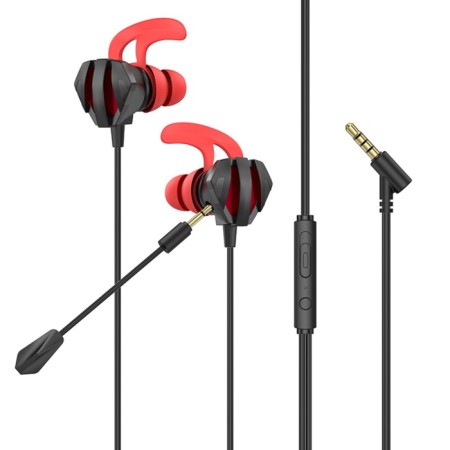 Hoco M105 headphones, game, wired, vacuum, microphone, 1.2 m, black