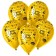 Latex ball 12 "Funny party", pastel, set 25 pcs., Color yellow