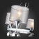 Suspended EVOLUCE lamp. Sle107103-05. Pazione. 5x40 watts, E14, 63x63x30 cm, chromium color