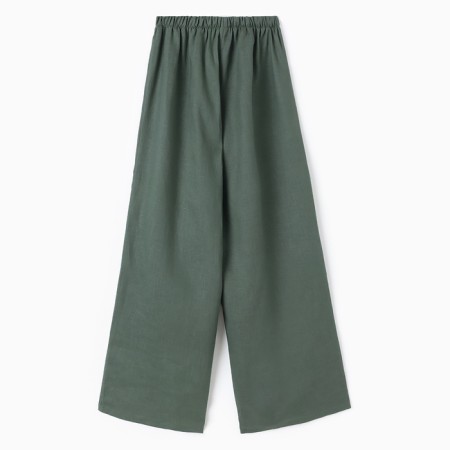 Women's pants minku: minku: safari color green, size 48-8