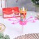 Candle for cake musical "Flower", pink, 15 × 5 cm