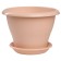 Plastic pot "Gamma", d = 19, with a tray, powder