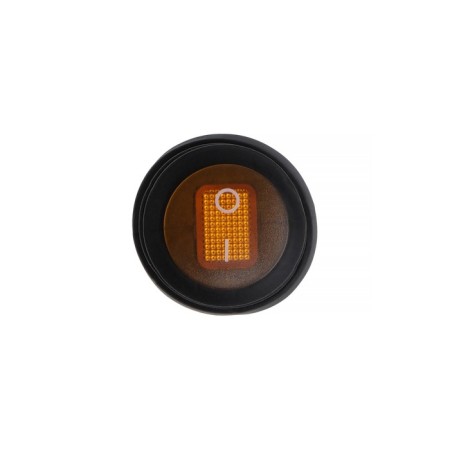 Switch moist -covered round yellow with backlight, 250 V, 6 A, 3 contacts-1