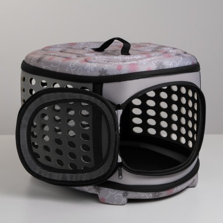 The folding bag is large, the EVA material, 42.5 x 37.5 x 29.5 cm, gray-2