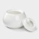 Porcelain sugarian with a Wilmax lid, 210 ml, white color