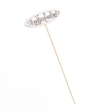 Topper "Congratulations" 13x4.6 cm-3