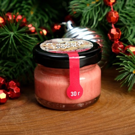 Honey mousse "Happy New Year! 2025", with raspberries, 30 g-2
