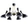 Basteoni chandelier 6he14 40W black and gold 70x70x54 cm Bayerlux