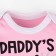 Body Baby I "Daddy’s Girl", pink, height 74-80 cm