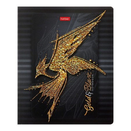 Notebook 48l CL Golden Luxury, Obla Cell cards, Mat Lam, 3D foil, BL 65g/m², mix-6