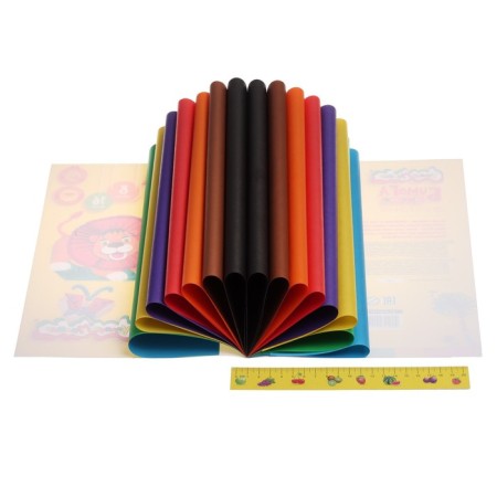 Tsvetop-colored paper A4 on a paper clip, 16 sheets, 8 colors "Kalyak-Malyak"-1