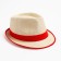 Women's hat minku "summer" beige/red color, rr 56-58